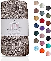 Vista 74 de Makromecity, Cordón de macramé de poliéster de 0.079 in x 125 yardas (375 pies) de 0.079 pulgadas, cuerda de polipropileno para macramé, para colgar
