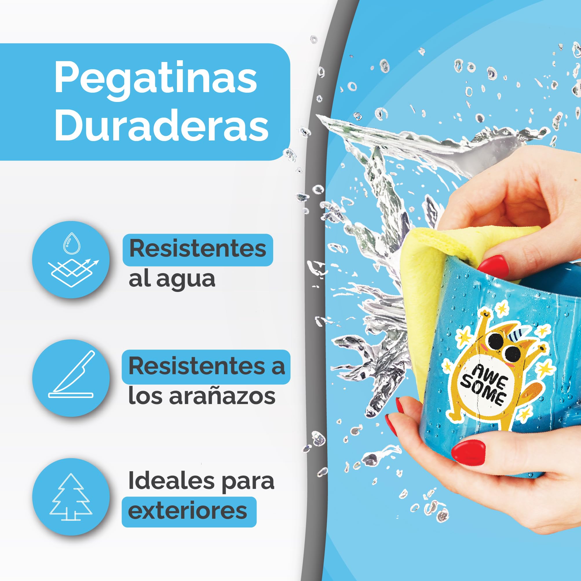 Papel de vinilo adhesivo imprimible de primera calidad - 32 hojas - Brillante A4 - Resistente al agua - Papel de vinilo adhesivo para láser e inyección de tinta - Papel adhesivo imprimible