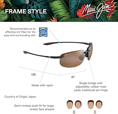 Miniatura 6 de Maui Jim Gafas de sol ovaladas extragrandes Hookipa