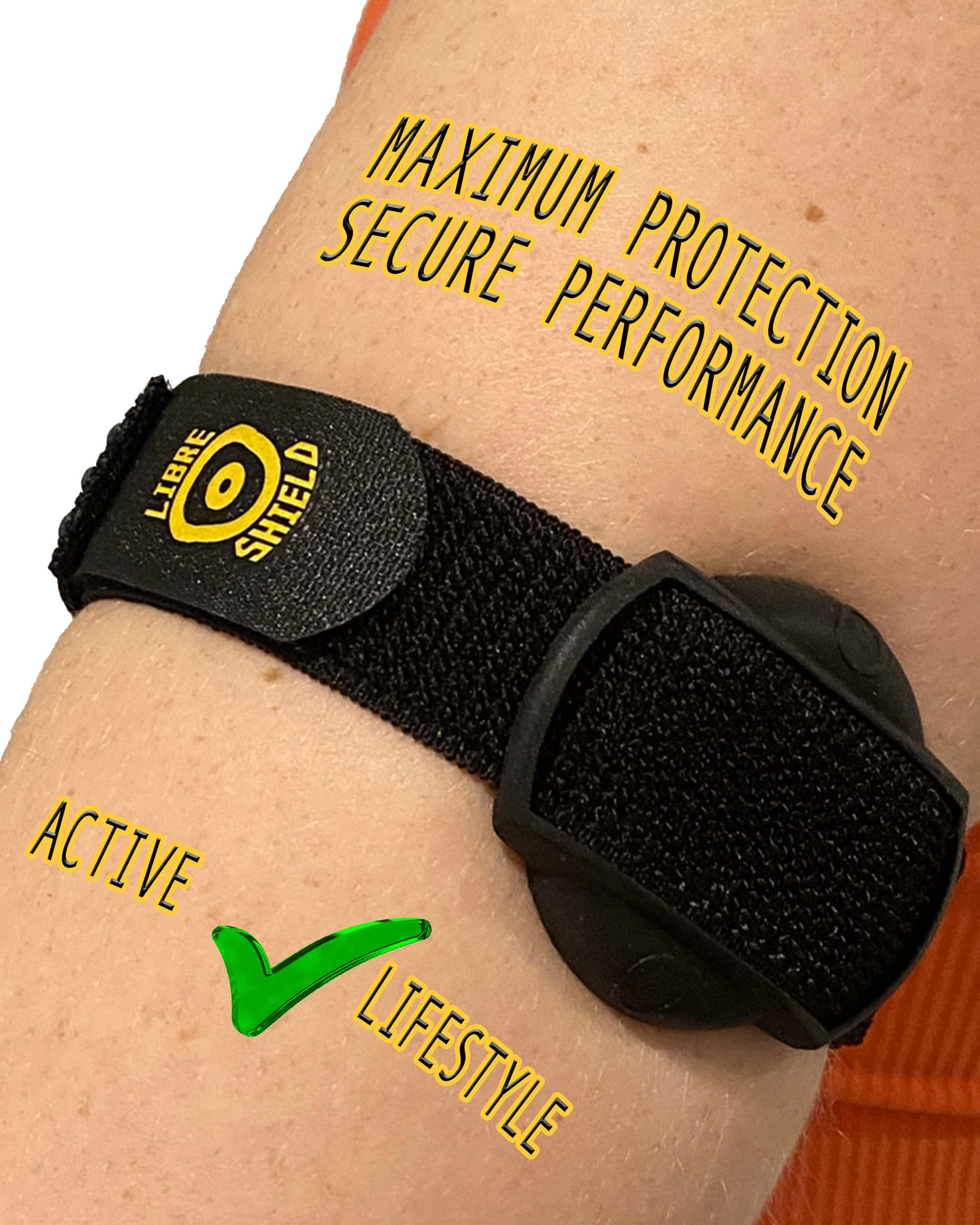 Armband 2 ~ Freestyle Libre 2/2+ / Rio - Sensor Saver - No More Adhesive Patches (Black Matte)