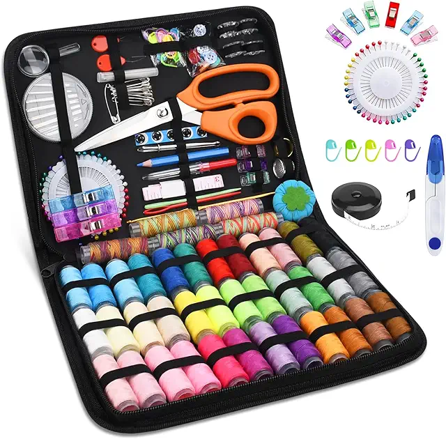 Kit da Cucito Completo con 206 Accessori - Set Professionale per Principianti e Viaggiatori