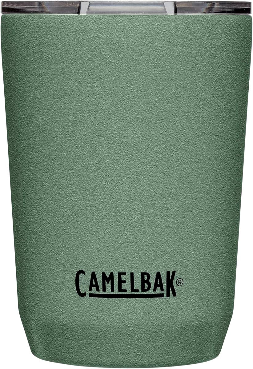 Tumbler Stainless Steel Drinkware 12oz, Moss | Temperature Retention for Hot or Cold Drinks, Tri Mode Spill Resistant Lid, Durable Stainless Steel Construction, Stable