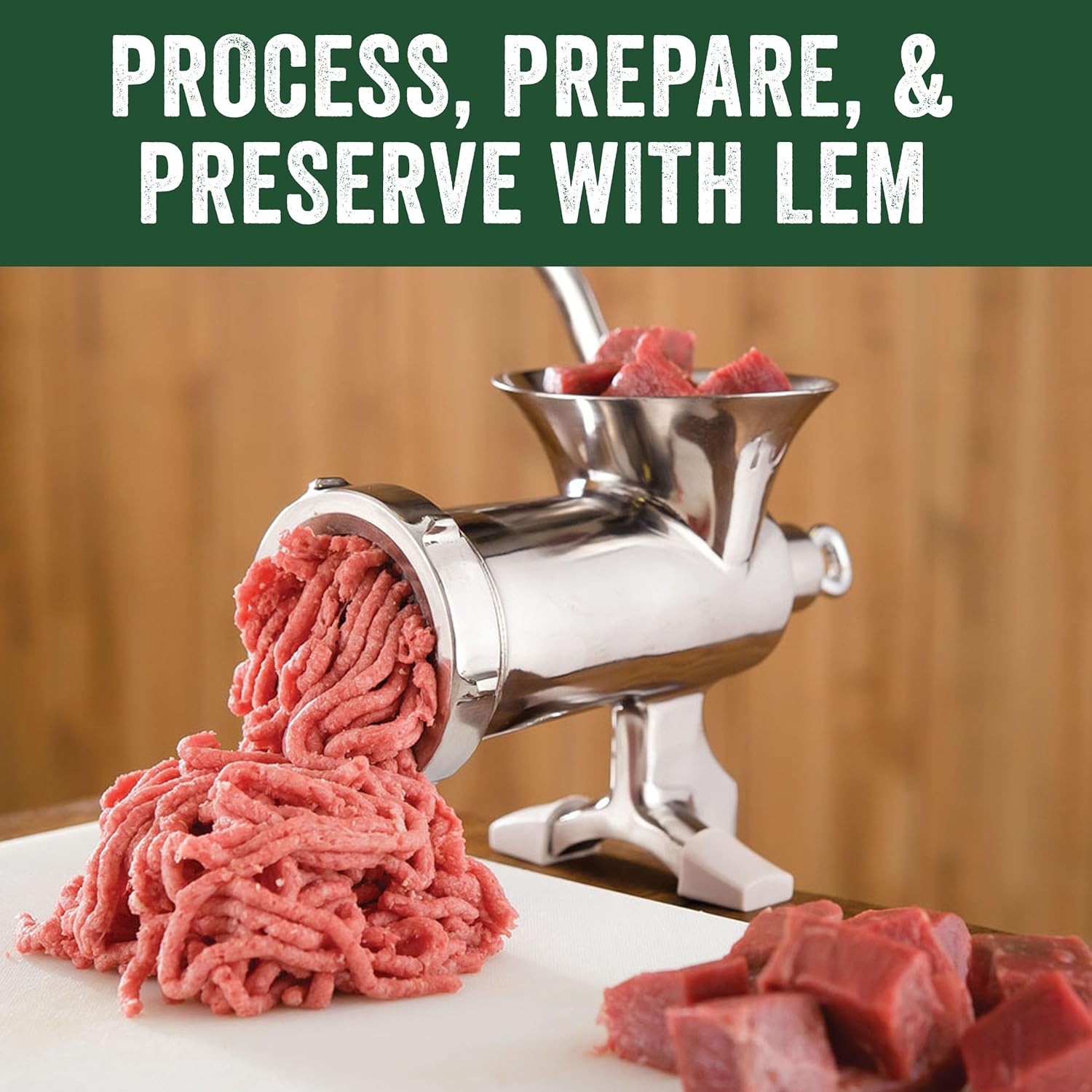 LEM Products #10 Cast Iron Clamp-On Hand Grinder, Cast Iron with Tin Plating