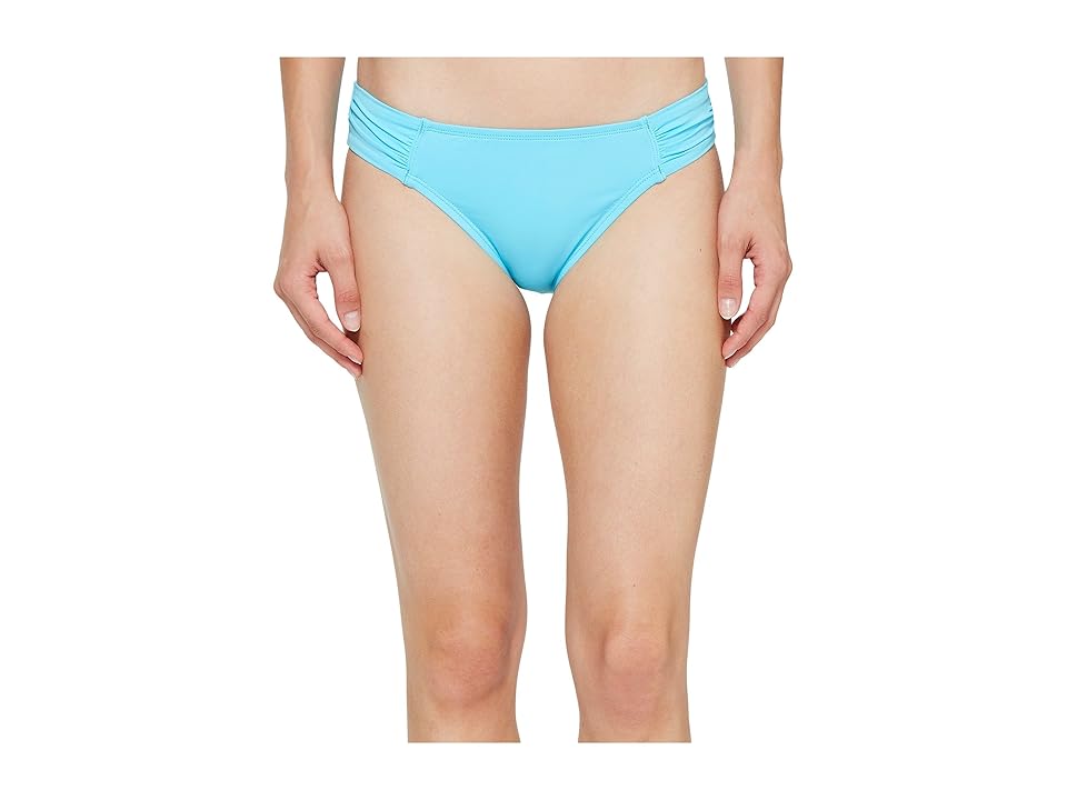 

Tommy Bahama Pearl Side-Shirred Hipster Bikini Bottom (True Turquoise) Women's Swimwear