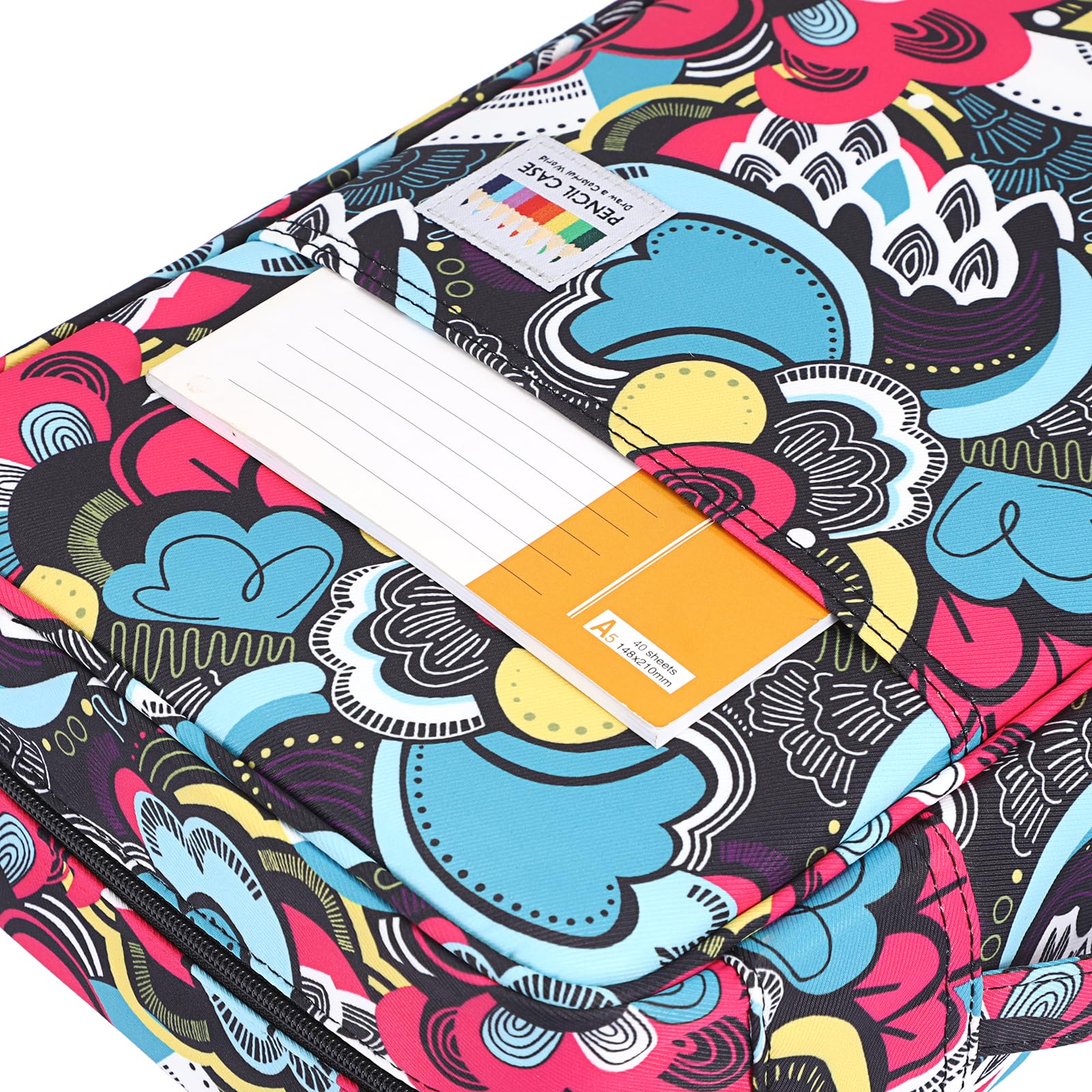 SUMTREE 300 Federmäppchen für Bleistifte/Stifte/Filzstifte für Schule und Büro, mit großem Fassungsvermögen, mehrfarbig, 33.5cm x 11cm x 23.5cm, Federmäppchen