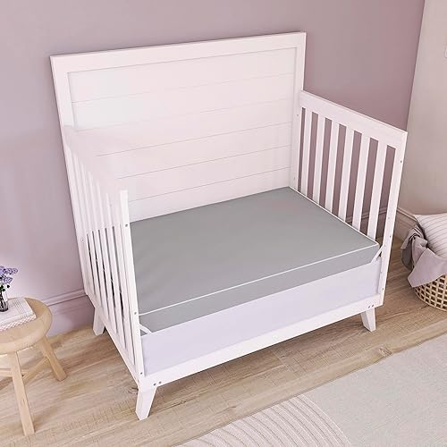 Miniatura 2 de Dream On Me Snuggles - Colchón extra firme para cuna de doble cara con tela transpirable, resistente al agua y al olor, certificado GREENGUARD Gold,