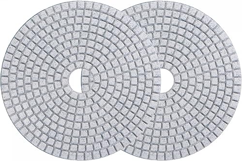 Miniatura 10 de uxcell Almohadilla de pulido de diamante de 5 pulgadas, 50 granos de molienda húmedaseca para piso de encimera de mármol de hormigón de piedra, 2