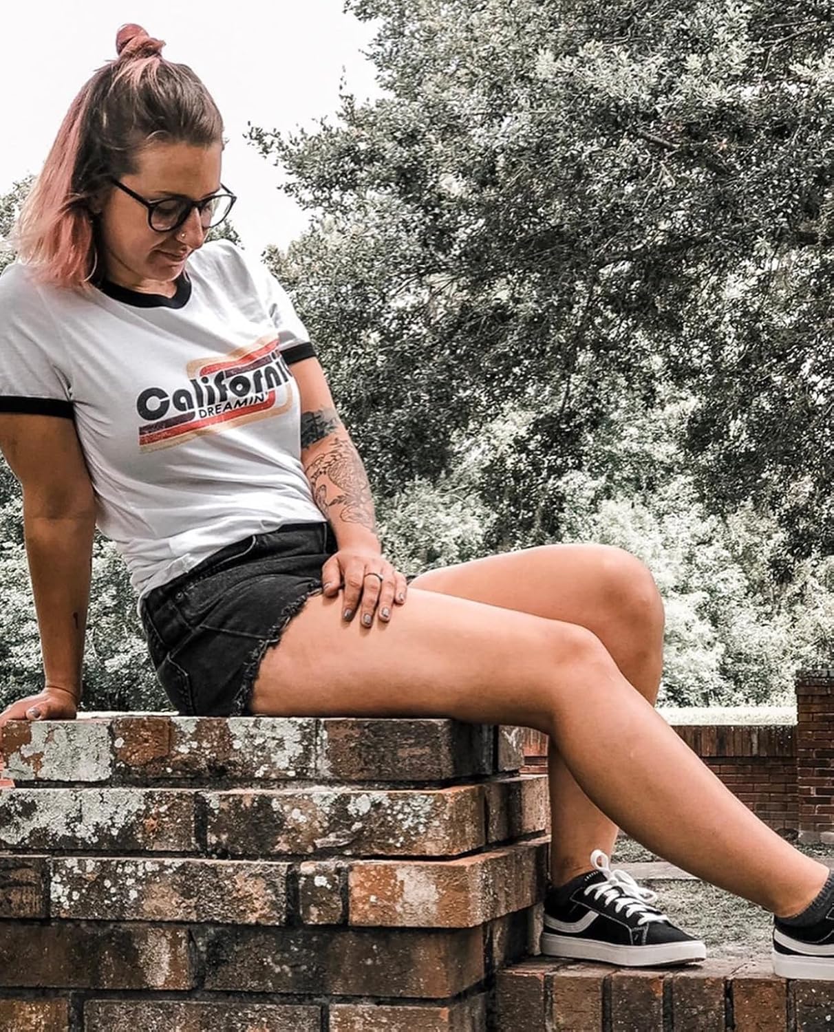 Design™ Ringer Retro Vintage Look Cotton T Shirt for Men and Women - Unique Design Urban Streetwear Fashion Tee Unisex