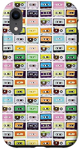 Funda de moda para iPhone XR Mixtapes de los años 80 para radio y música DJ