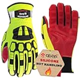 Cestus 3204, Firefighter Rescue Extrication Gloves, 608°F Heat Resistant Silicone Palm, Heavy Duty Impact Gloves for Men