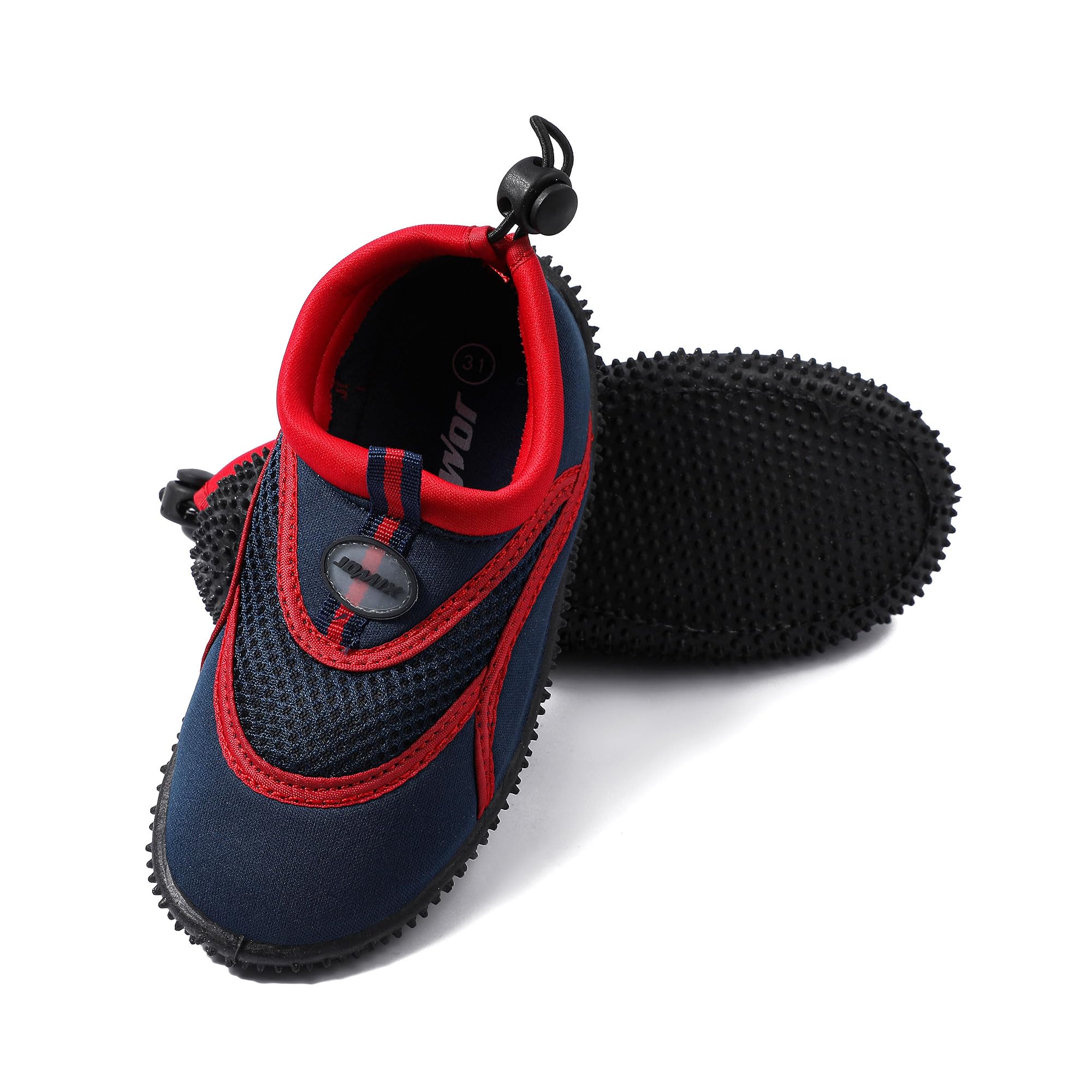 JOMIX Letnie buty do wody, dla dzieci, buty plażowe, buty do wody, dla chłopców i dziewczynek, płaskie buty do pływania, surfowania, boso, na plażę, basen