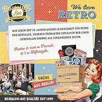 Vista 6 de Nostalgic-Art Retro storage tin box flat, 84.5 oz, First Aid Kit – Gift idea for nostalgia fans, metal can with lid, vintage design