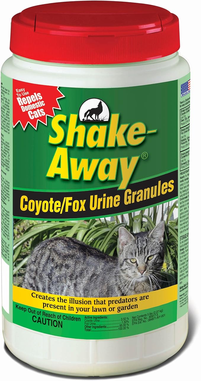 Shake Away 5006458 Coyote/Fox Urine Granules Repels Domestic Cats