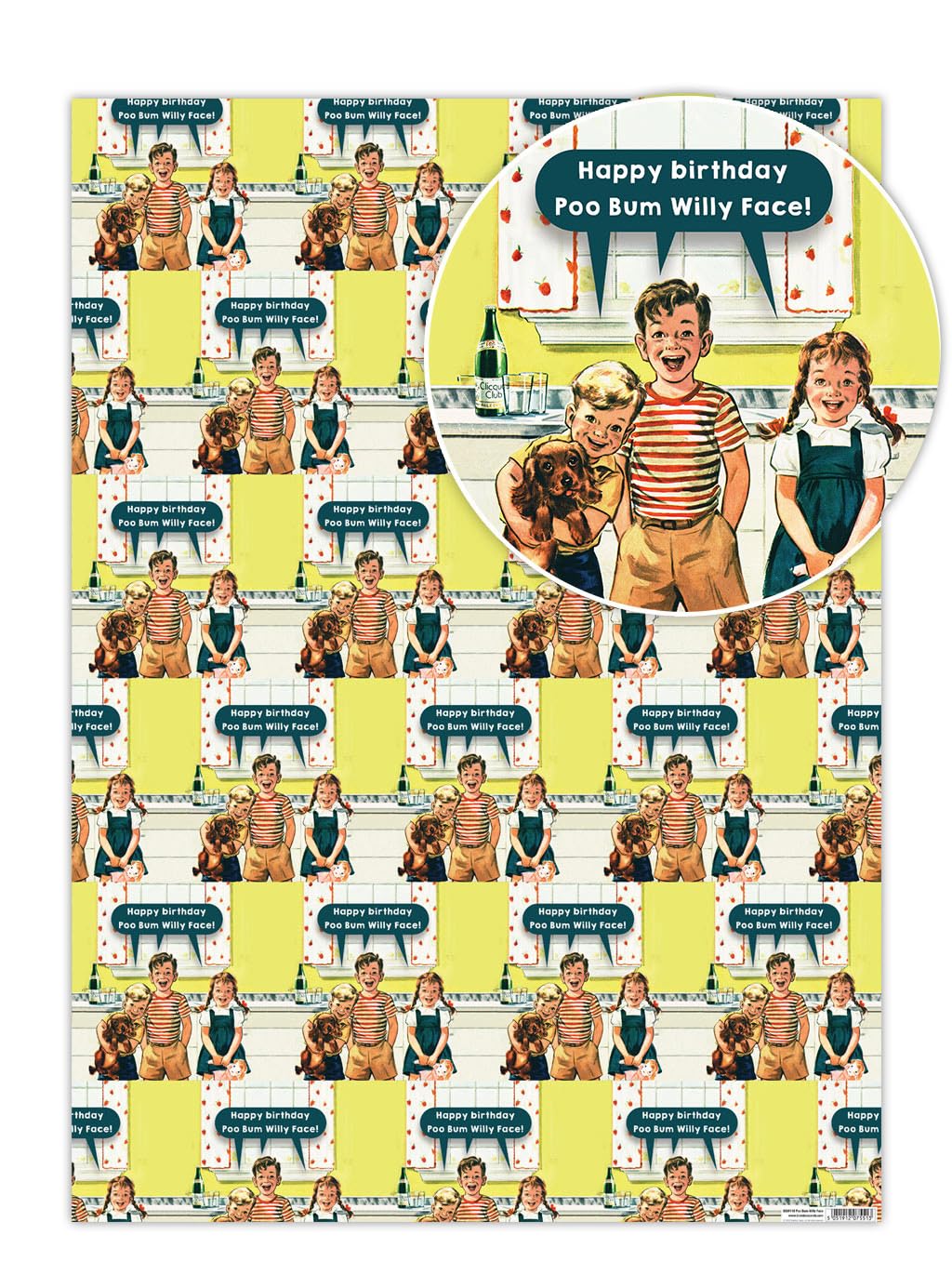 Carta Regalo Offensiva E Divertente Con Scritta 'W*nker' - Formato 50x70cm Da Brainbox Candy, Ispirata A Jay From The Inbetweeners, Per Compleanno Uomini E Adolescenti