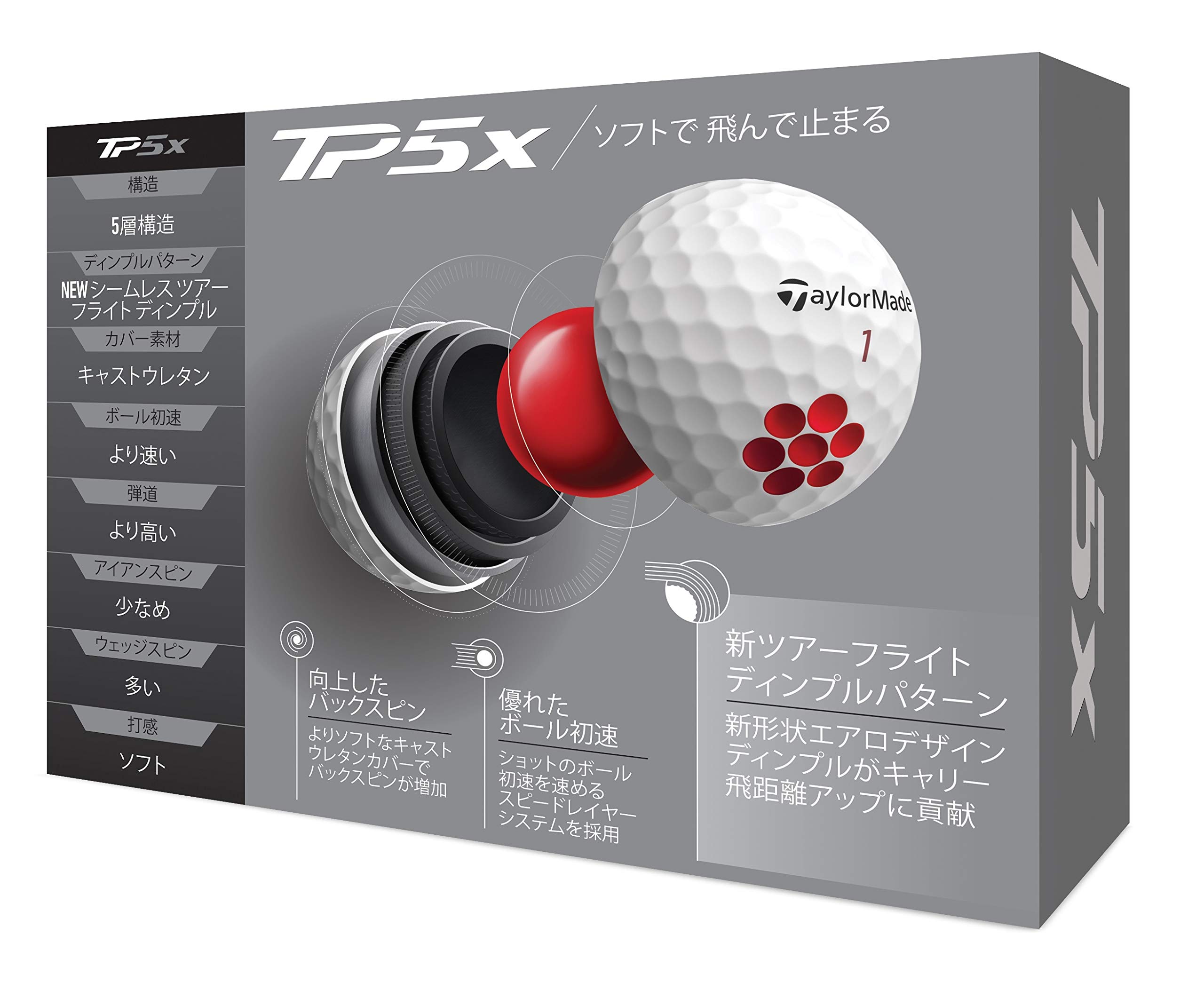 TaylorMade - テーラーメイド　TP5X 2021 TaylorMade 2021-2023 TP5x Golf Balls - The GolfWorks