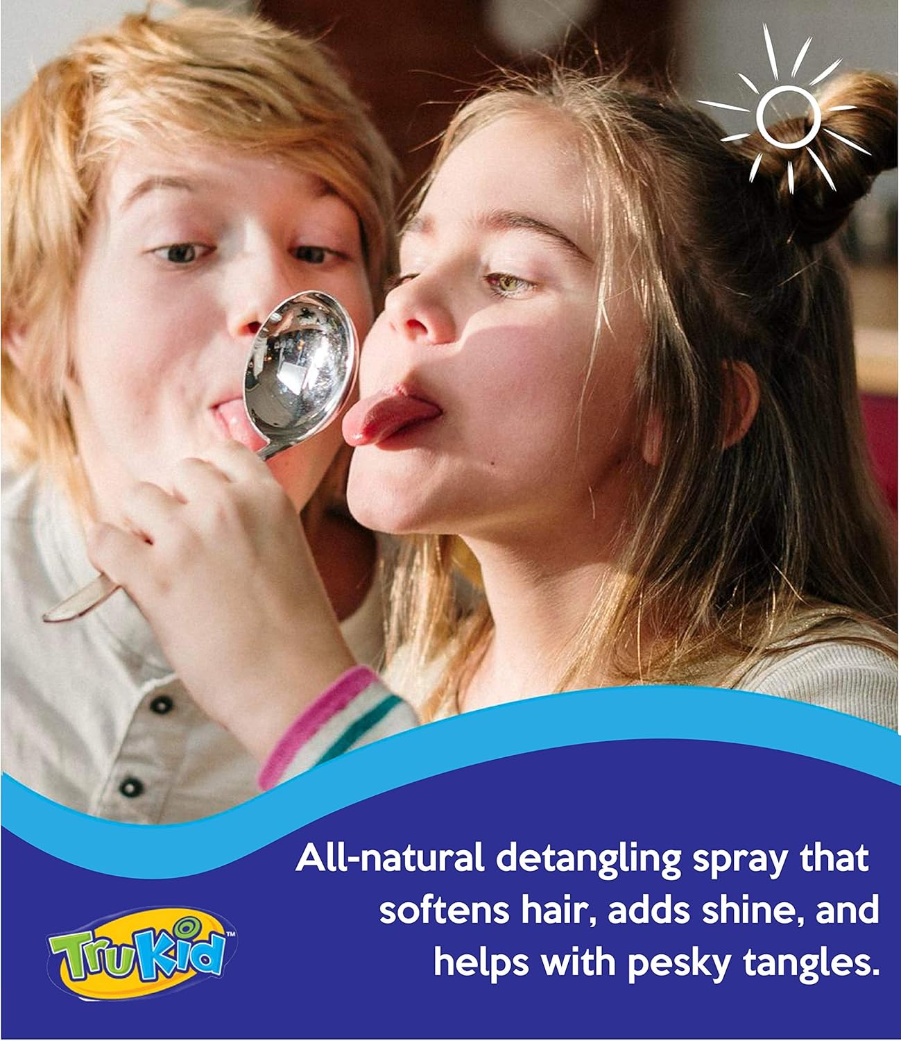 TruKid Dancing Detangler Spray for Todlers, Enriched with Calendula, Chamomile & Lavender, Natural Detangling Spray for No More knots & Dry hair, Light Citrus Scent, All Natural Ingredients (7 fl oz) : Everything Else
