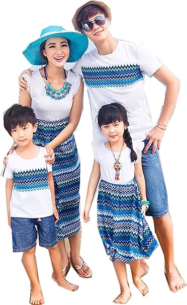 Amazon Co Jp 親子 ペアルック ワンピース お揃い 半袖 ｔシャツ メンズ レディース 女の子 男の子 子供服 親子ペア 服 親子ペアルック カップル 親子服 カジュアル 男の子9 服 ファッション小物