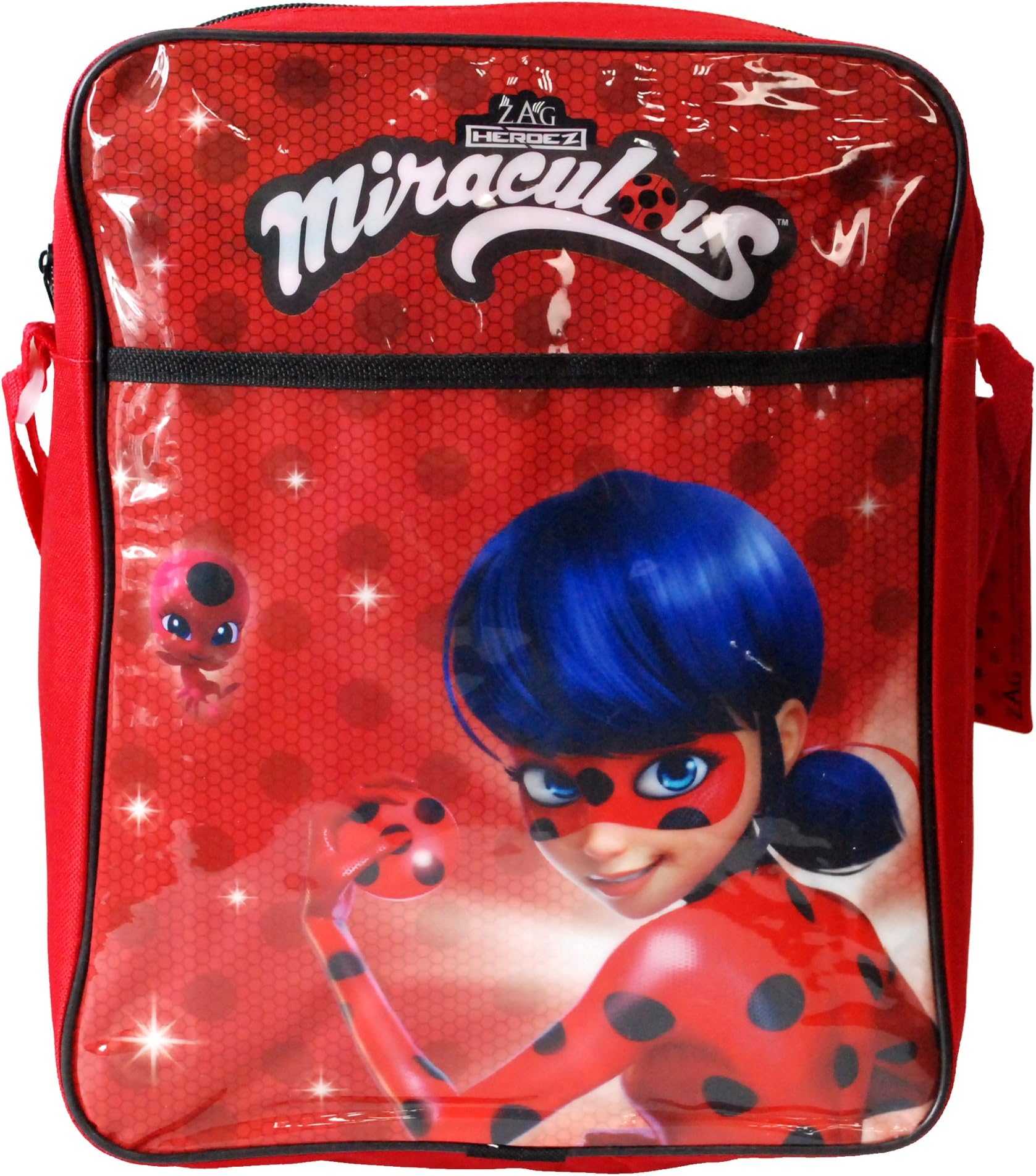 ZAG Heroez® Official Miraculous Ladybug Junior Messenger Crossbody Shoulder Bag Girls Back to School Bag 31 x 25 x 9cm for Children Aged 3+ Years Official Licensed ZAG Heroez Back to School Range