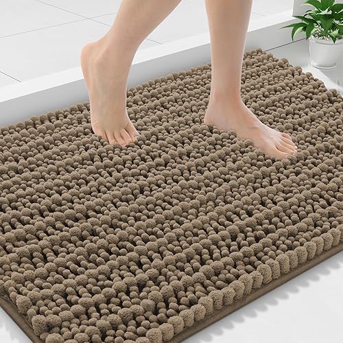 Miniatura 150 de Smiry Alfombras de Baño 24 x 16 pulgadas, Tapetes de Baño de Chenilla Extra Suaves y Absorbentes, Respaldo de Goma Antideslizante, Lavable a Azul