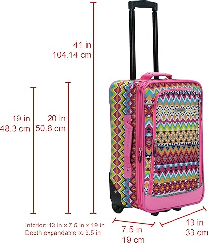 Miniatura 157 de Rockland, juego de equipaje de dos piezas, Carbón), F102