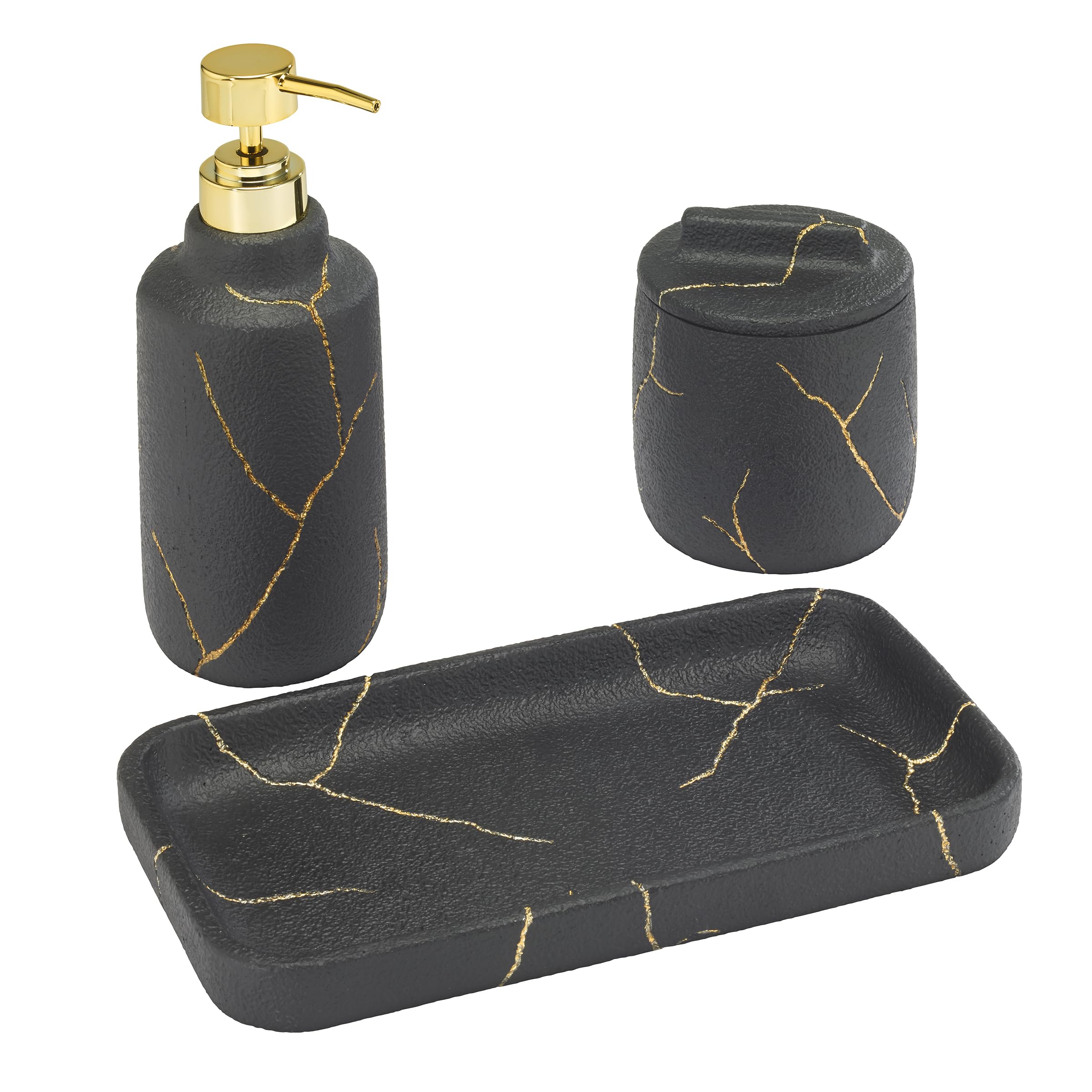 [smell様のルーム]  アクセサリー Amazon.com: Nicole Miller - Bathroom Set, 3pc Resin Countertop