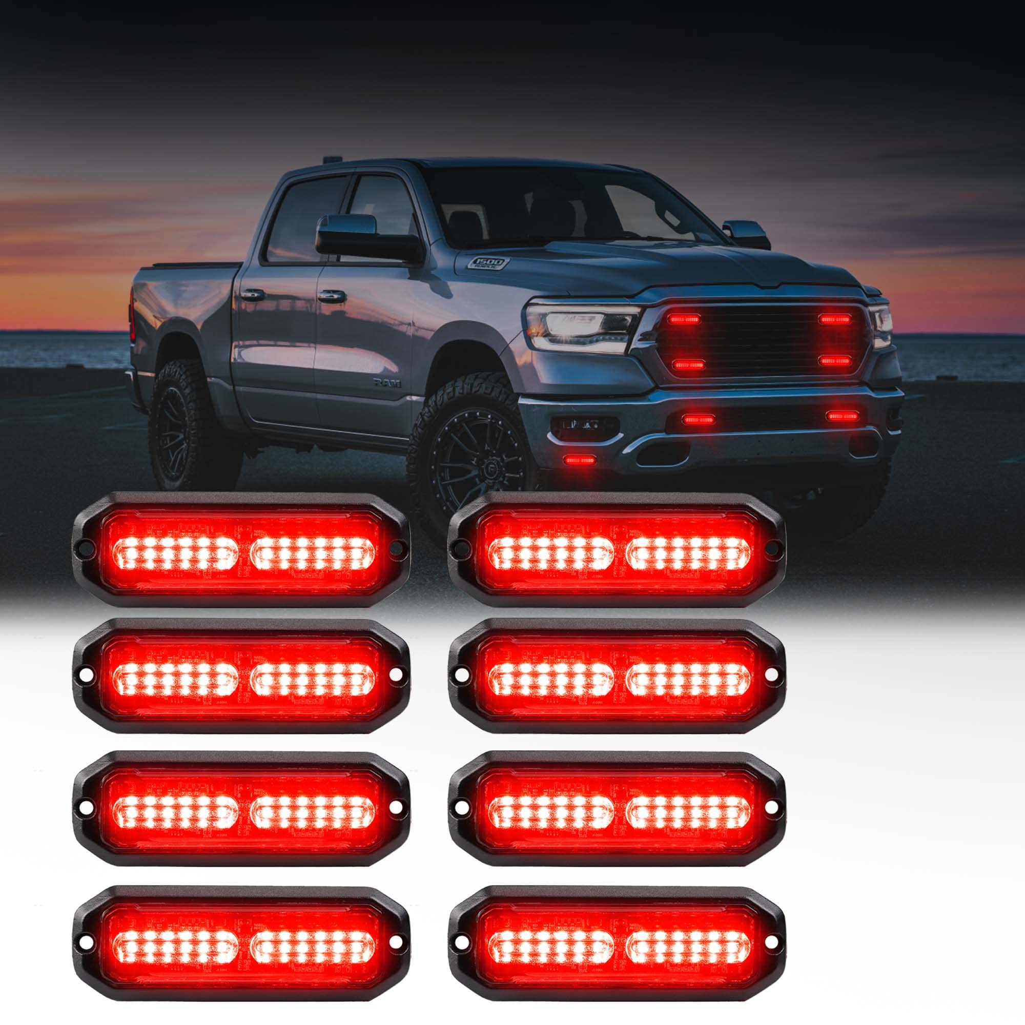 WINECO Ultra-Thin Waterproof Strobe Lights