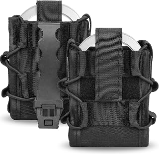 Handcuff Case, Molle Handcuff Pouch Holster for Duty Belt, Nylon Cuff Holder for Police Law Enforcement Security Officer Accessories