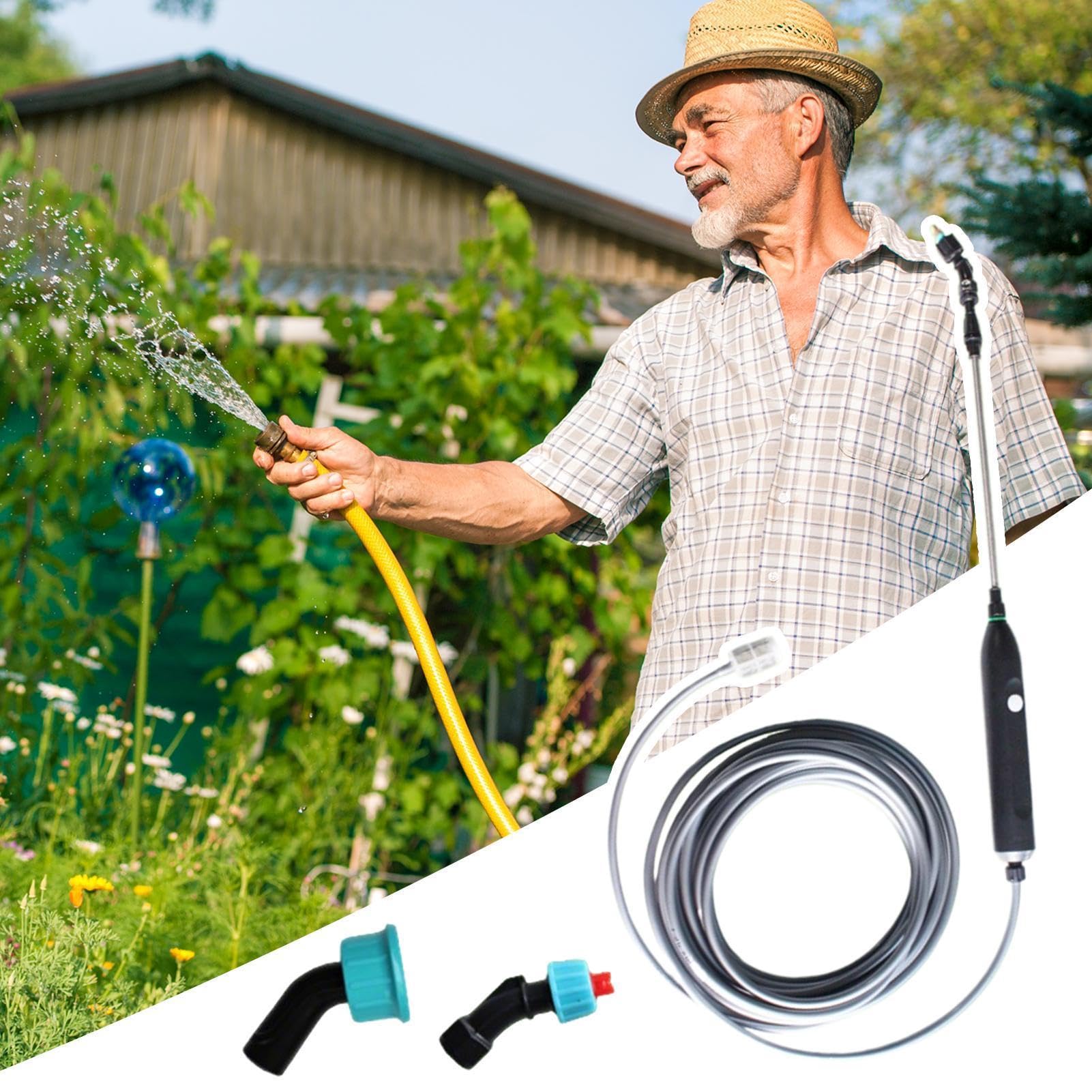Lance de pulvérisation pour tuyau Poignée arrosage électrique rechargeable