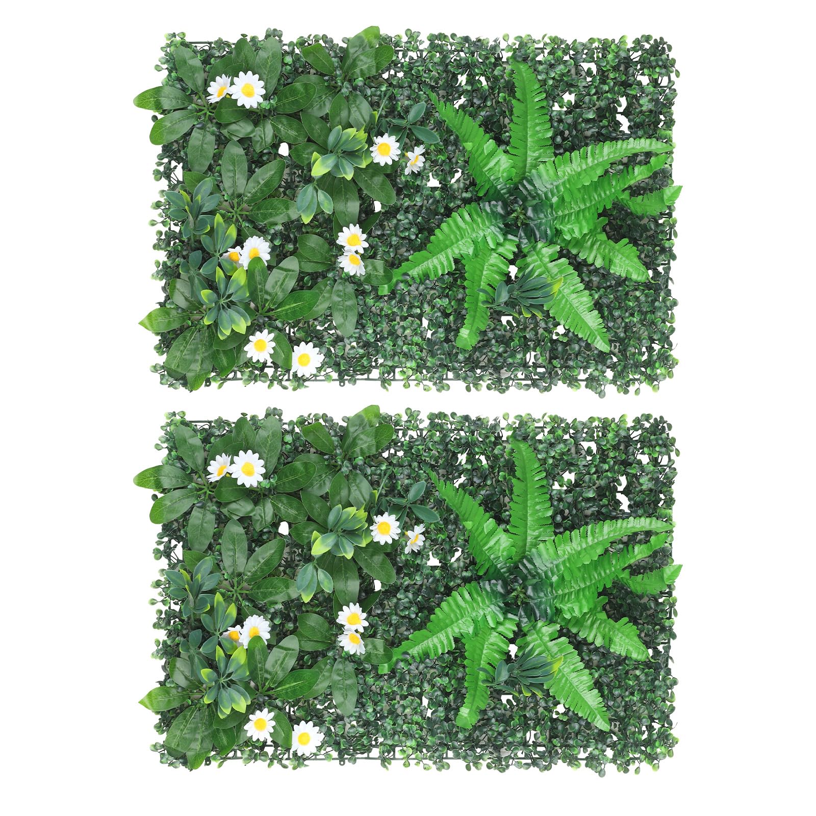URPIZY Pannelli da parete per piante artificiali di alta qualità, pannelli da parete artificiali
