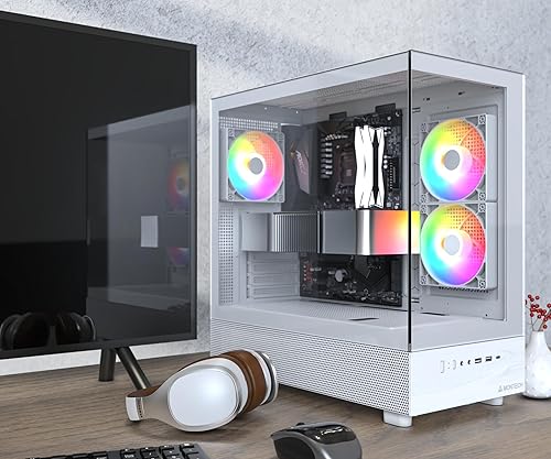 Miniatura 23 de Montech - 6 unidades de malla X3, 3 ventiladores fijos de 140 mm y 3 ventiladores fijos de 120 mm con iluminación RGB, carcasa ATX de media torre