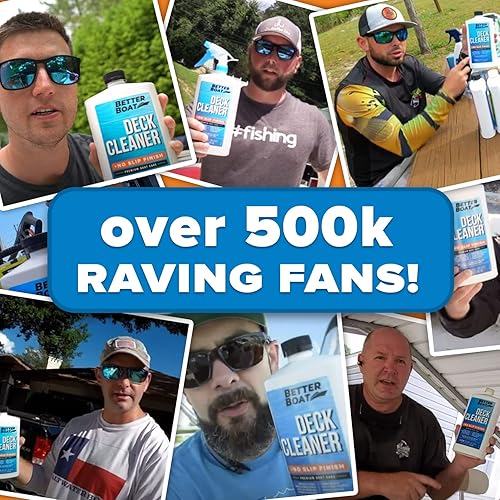 Miniatura 4 de Boat Non Skid Cleaner Deck Cleaner for Boat Wash Soap Marine Grade Fiberglass Aluminum Boat Cleaner to Clean Anti Stick Surface, Plastic, Vinyl,