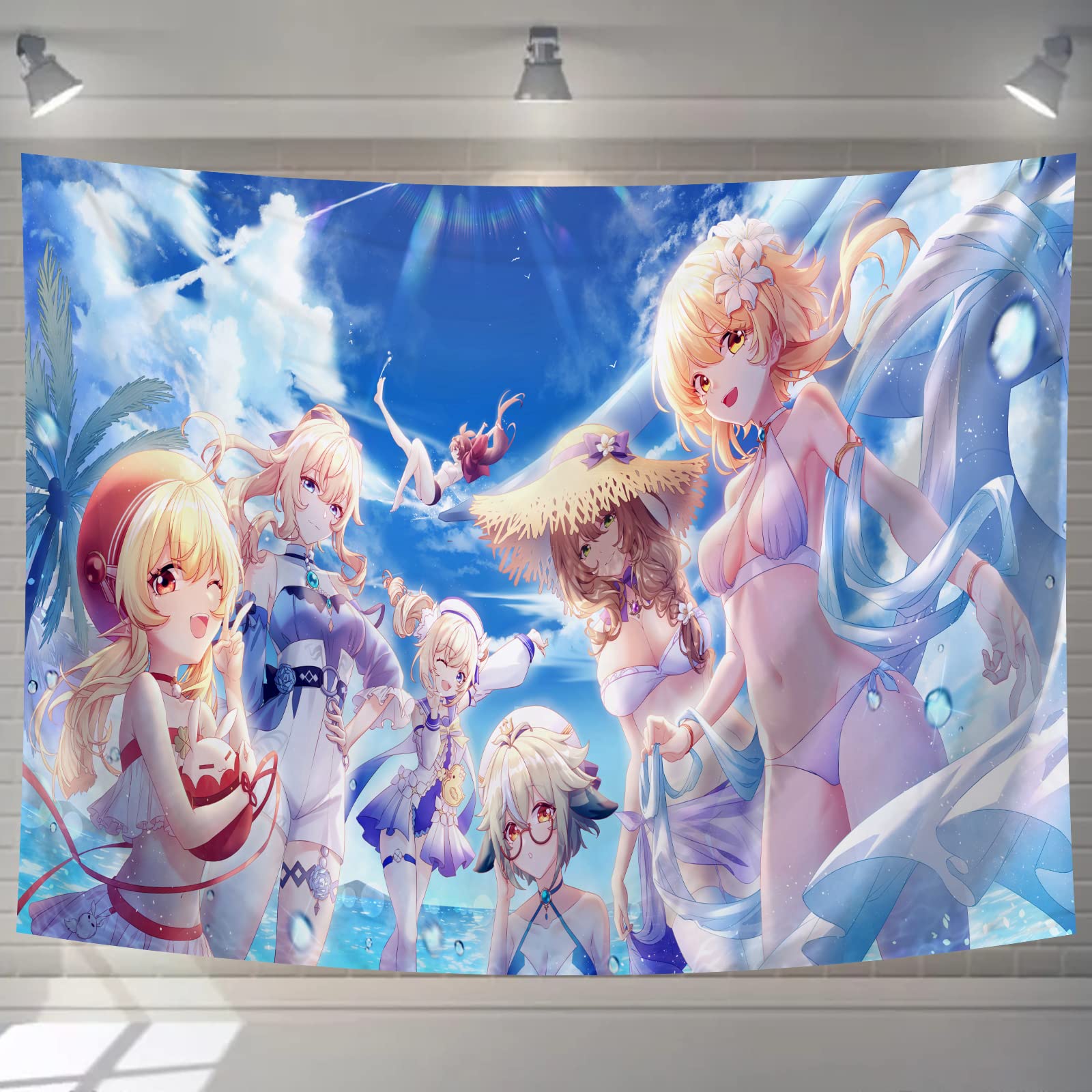 Amazon.co.jp: タペストリー 原神 （げんしん） 主人公 ジン バーバラ