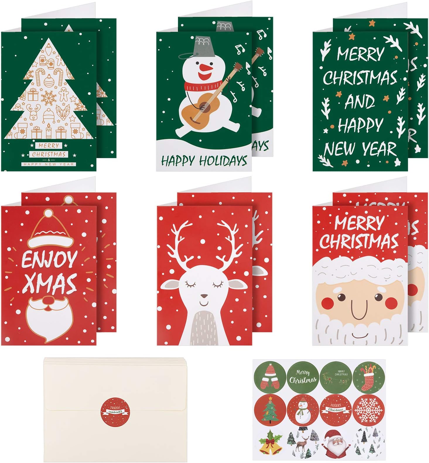 Weihnachtskarten Mit Umschl gen 24 St ck Karten Weihnachten Set Mit weihnachtskarten-mit-umschl-gen-24-st-ck-karten-weihnachten-set-mit