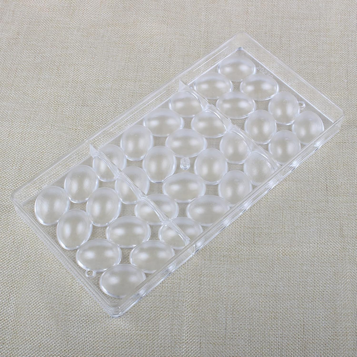 Paquete de 2 moldes de policarbonato para hacer chocolate con raspador (cubo + huevo ovalado)