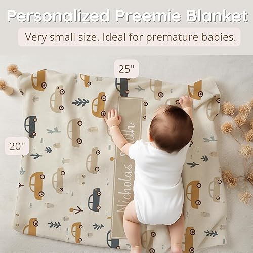 Miniatura 2 de Manta personalizada para recién nacido, gorro de nudo, traje de regreso a casa, canastilla para bebé recién nacido, regalo esencial de Navidad para