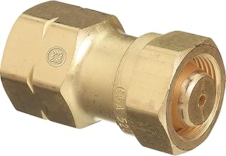 Western Enterprises 317 Brass Cylinder Adaptors, CGA-520"B" Tank Acetylene to CGA-510 POL Acetylene