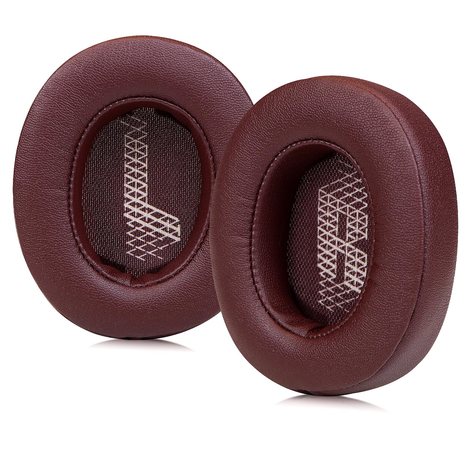 Earpads Replacement for JBL Live 500BT Wireless Over-Ear Headphones,Ear Pads Cushions with Noise Isolation Memory Foam,Soft Protein Leather-Red