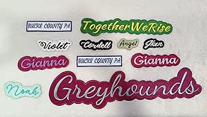 Amazon.com: Cilora Custom Embroidered Name Patch for Jacket, Hat, Back ...