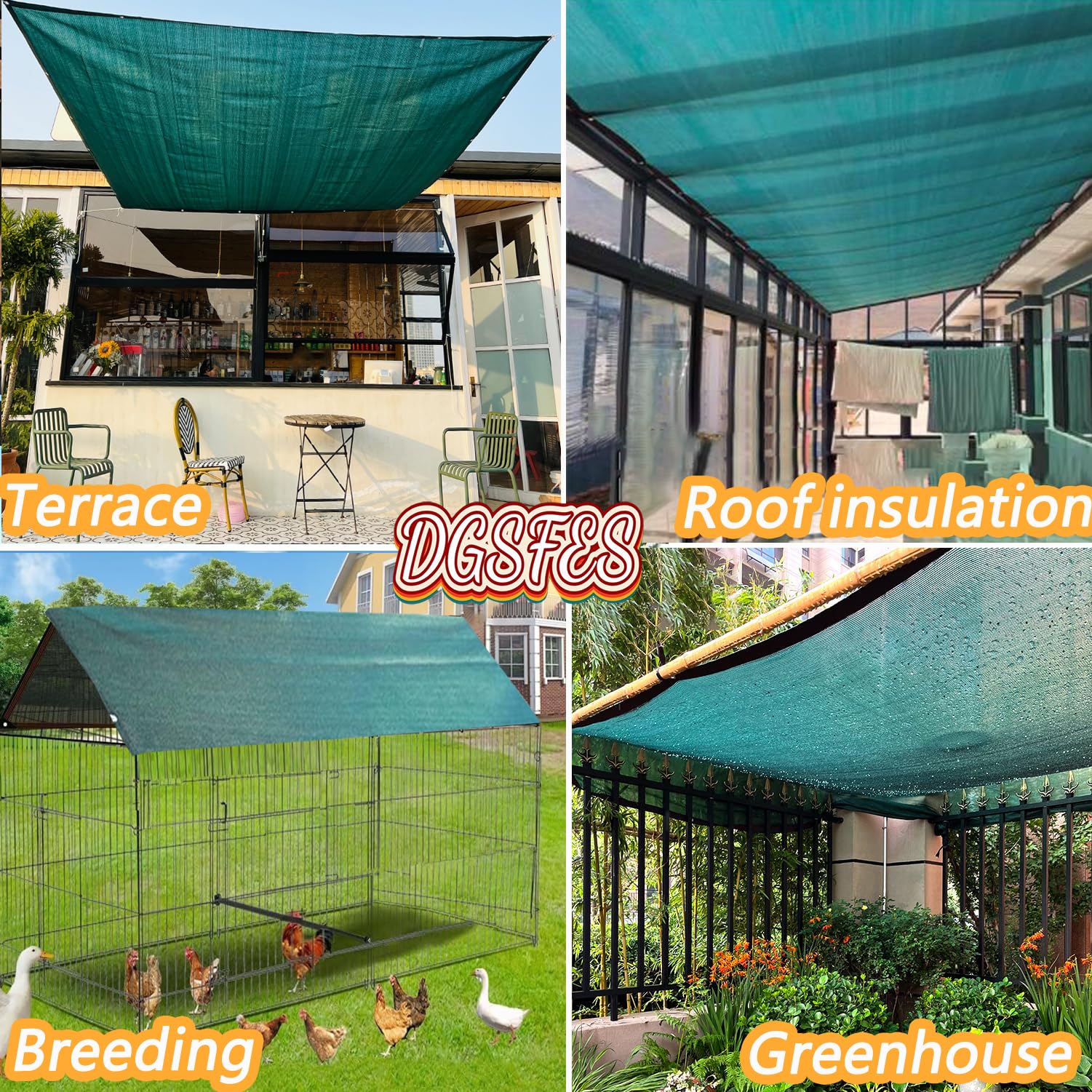 Mallas de Sombreo Verde Oscuro Red de Sombra con Ojales,Toldo 6X10m Rectangular Exterior para Agricola Huerto Patio Plantas Proteccion Balcon,Transpirable Red de Protección Solar