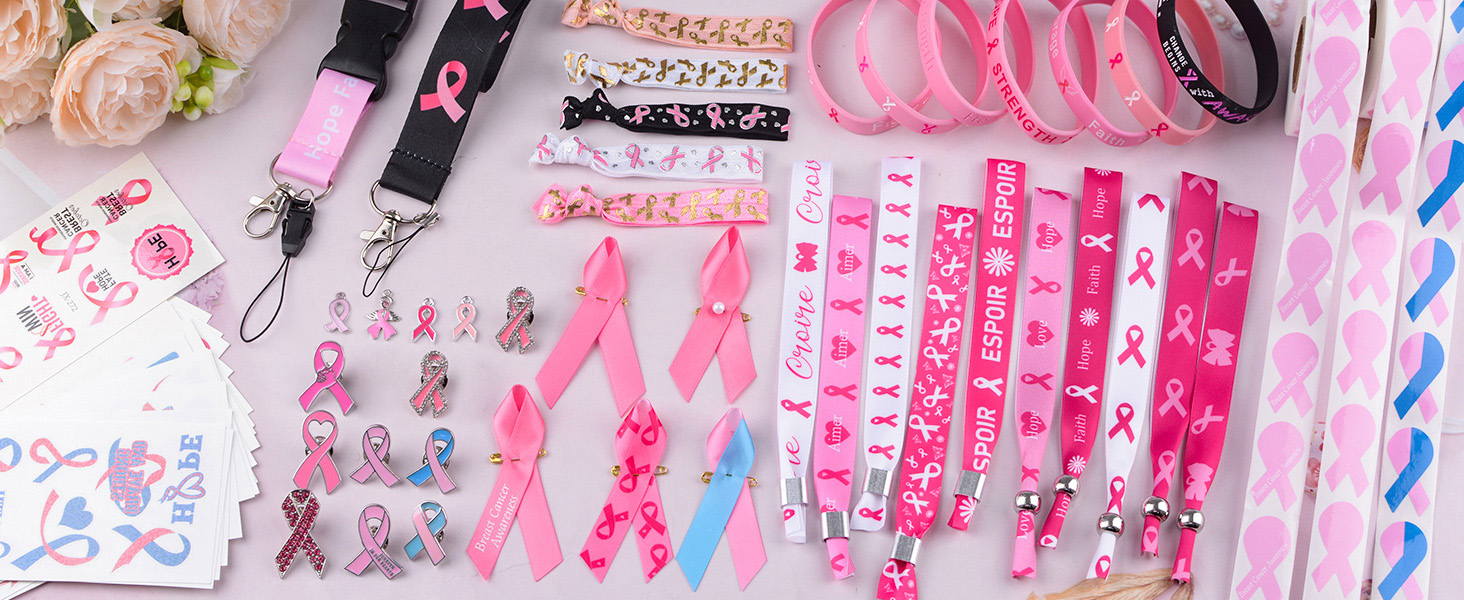 Amazon.co.jp: WANDIC ピンクのリボンステッカー, 500個 ピンク