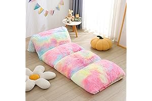 Mengersi Velvet Floor Pillow Lounger for Toddlers