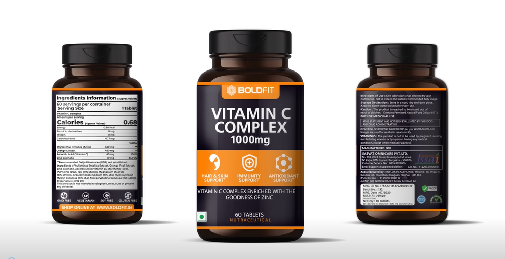 Boldfit Vitamin C Complex Tablets