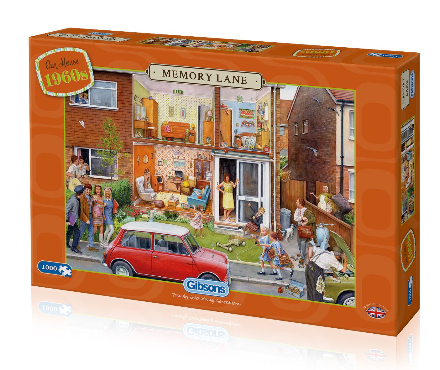 Gibsons Memory Lane Our House 1960s Jigsaw Puzzle (1000 Pieces)