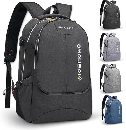 OMOUBOI Mochila para laptop, mochila de viaje de negocios, B+negro