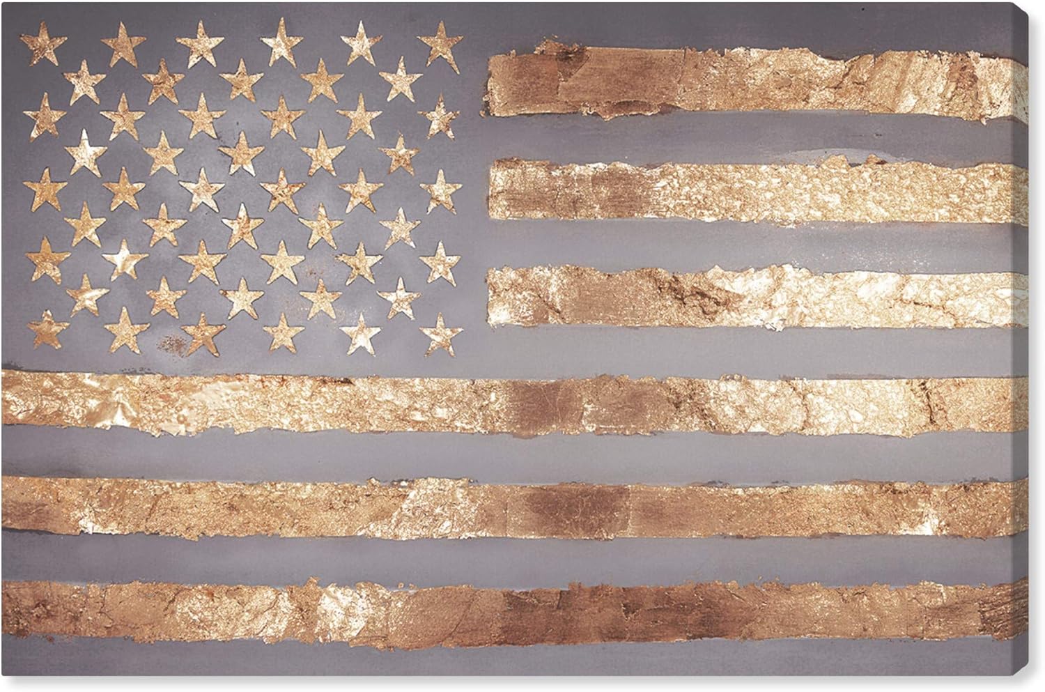 Maps and Flags Wall Art Canvas Prints 'Rocky Freedom'