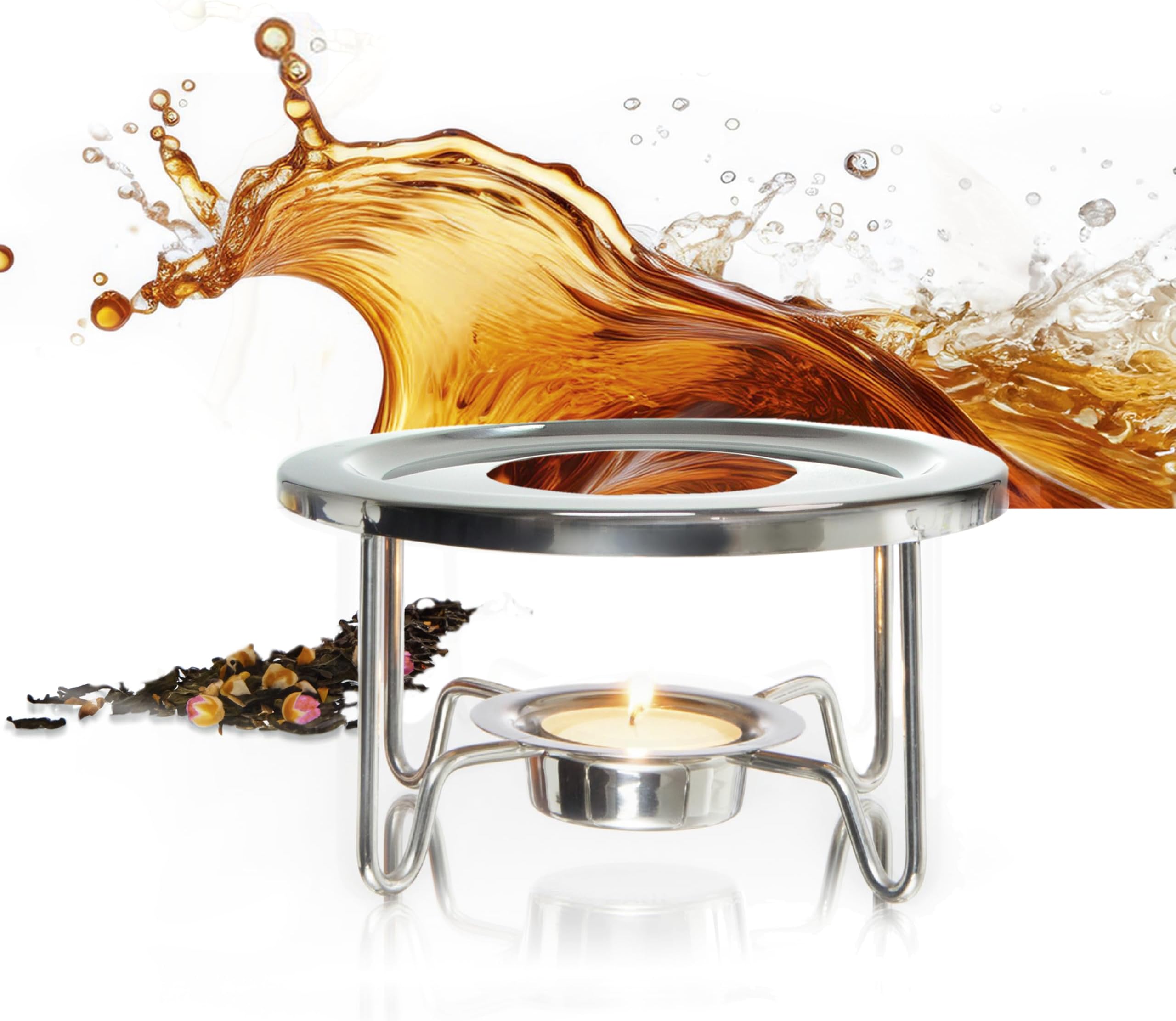 Finum Stainless Steel Tea Warmer, Silver