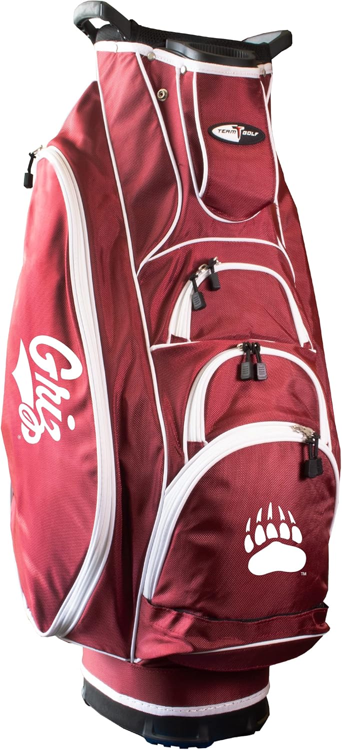 Lightweight, 10-Way Club Divider, Spring Action Stand, Insulated Cooler Pocket, Hook-and-Loop Fastener Glove and Umbrella Holder & Lift Assist Handles