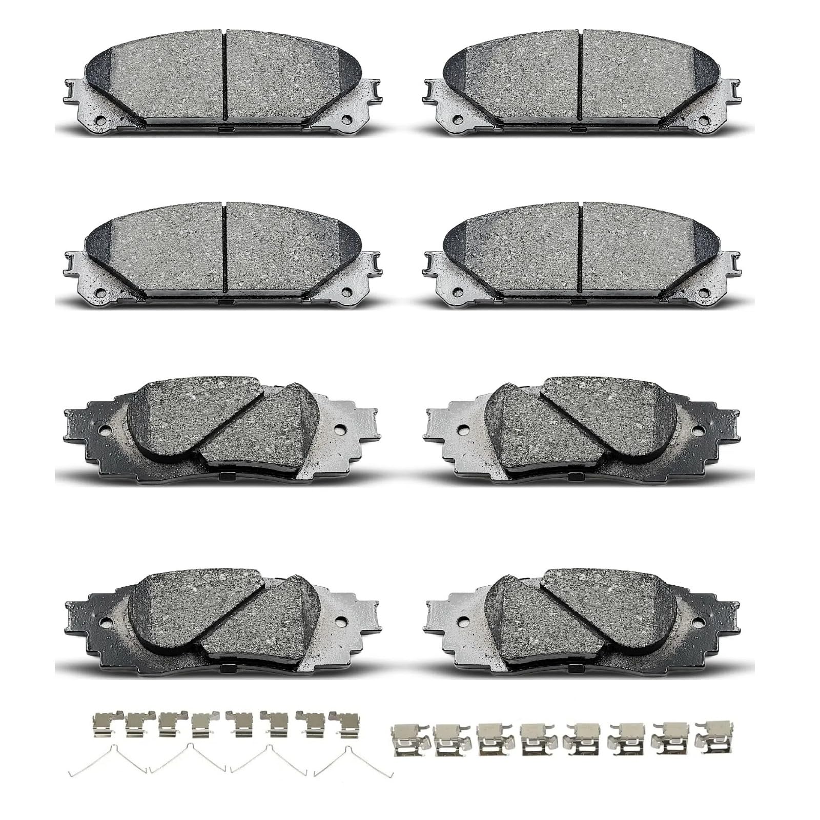 evkingauto 8pc Ceramic Brake Pads (D1879/D2076)