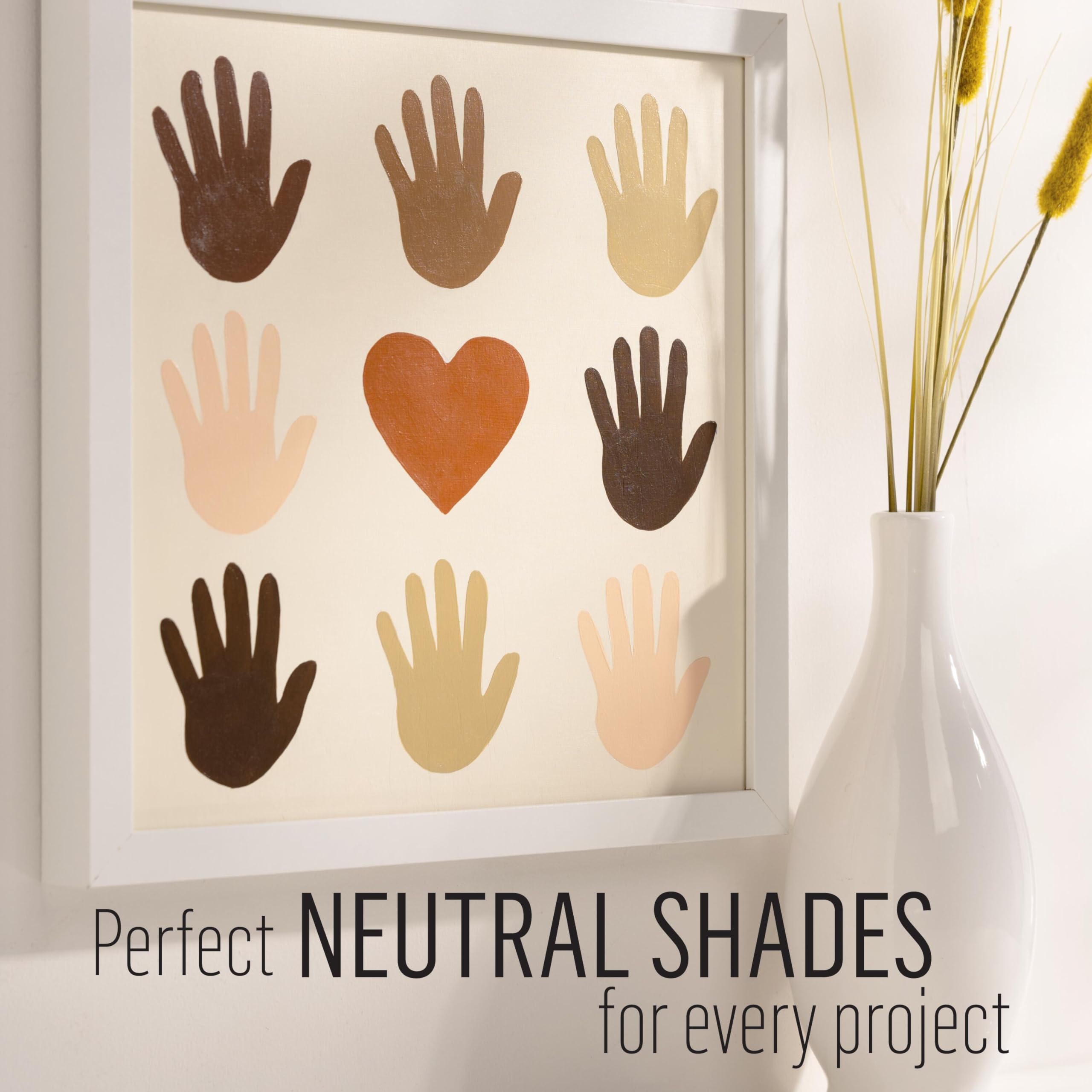 FolkArt Multi-Surface Skintone Acrylic Craft Paint Kit, 11 Piece Set Featuring 8 Satin Finsh Colors and 3 Premium Paintbrushes, PROMOSKNTN12 - Image 7