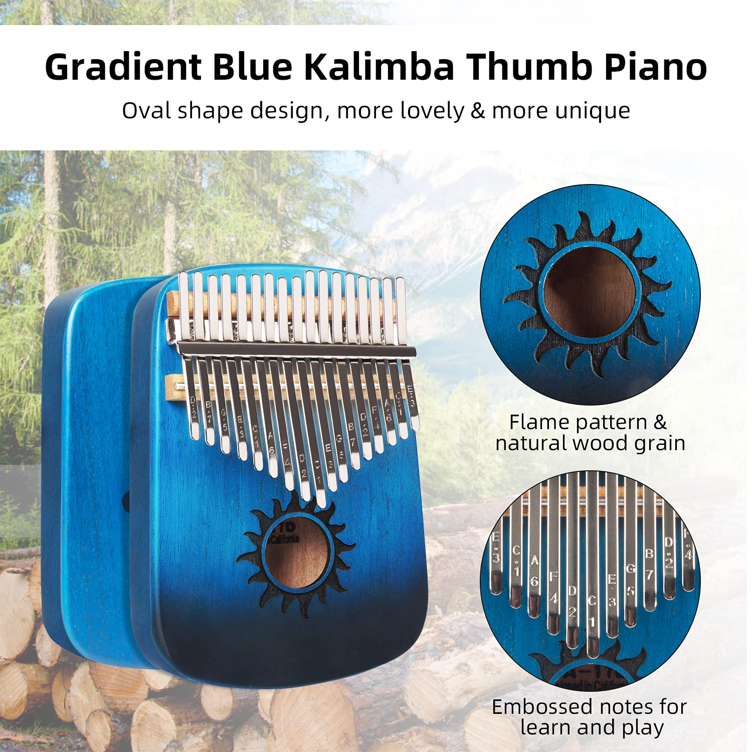 Kalimba Thumb Piano 17 Keys,...B08DG1S9QQ